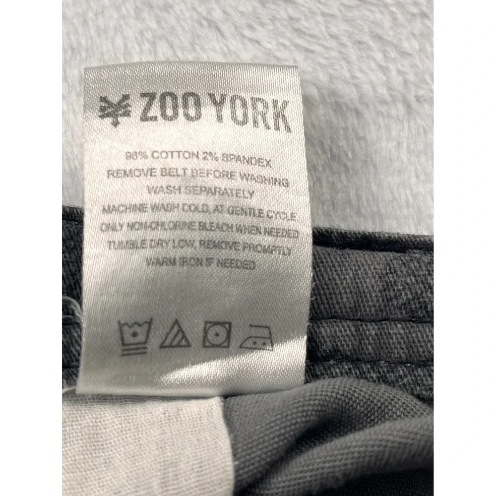 Zoo York Cargo Shorts Mens 40 Grey Camo Stretch Skate Pockets Type ZY-1